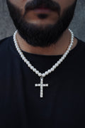 PEARL CROSS NECKLACE