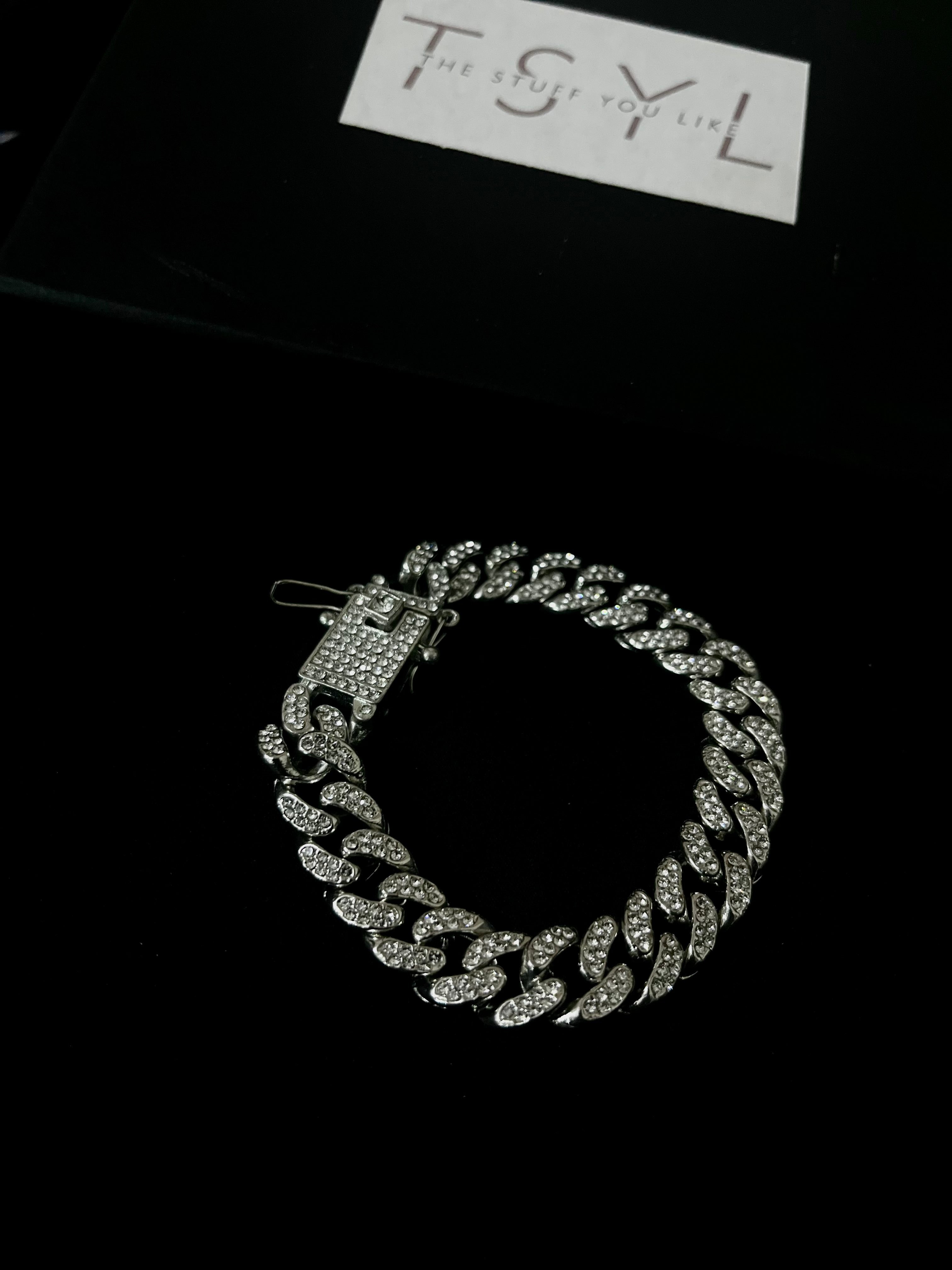ICEDOUT CUBAN LINK CHAIN BRACELET