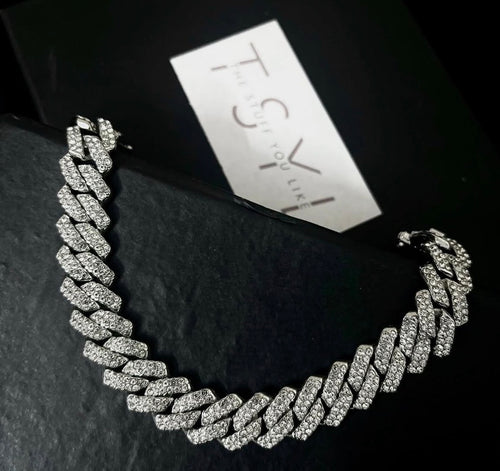 ICEDOUT SQUARE LINK BRACELET