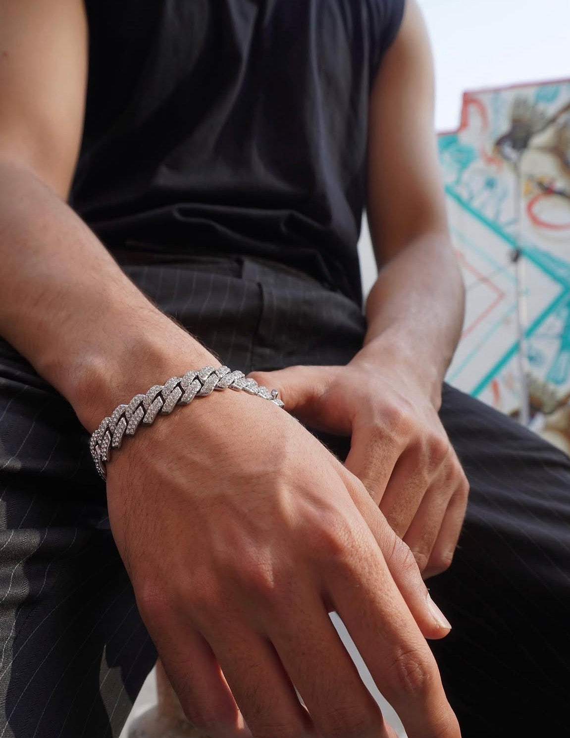 ICEDOUT SQUARE LINK BRACELET