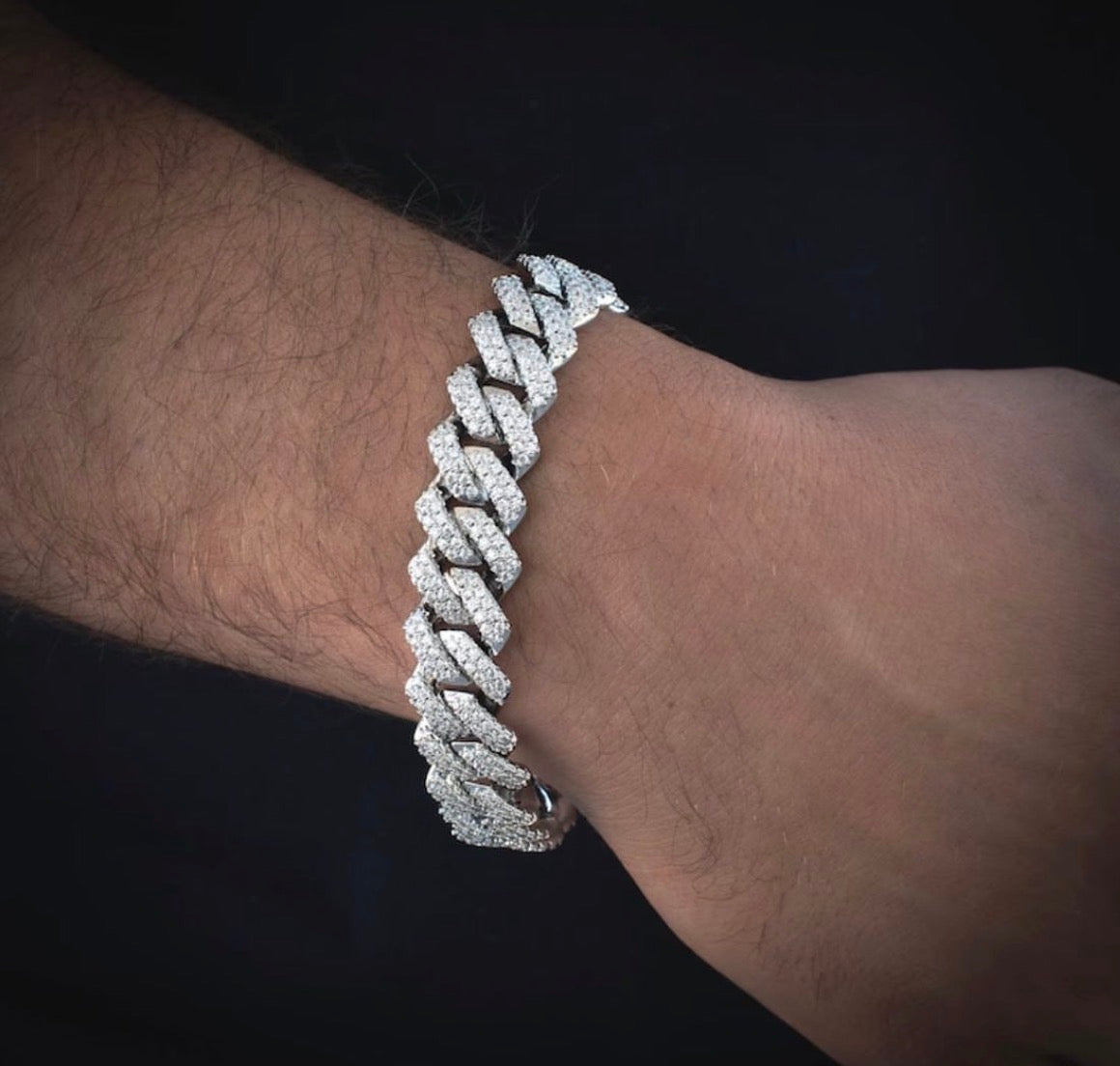 ICEDOUT SQUARE LINK BRACELET